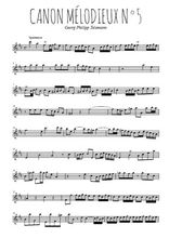 Canon mélodieux N°5 de Georg Philipp Telemann